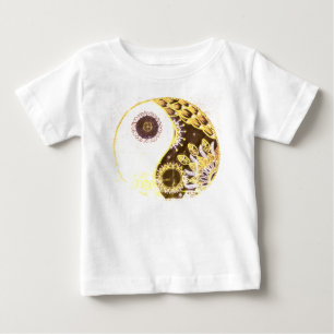 Camiseta Amarelo Floral Yin E Yang