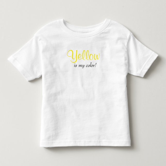 Camiseta Amarelo Fofo é Minha Cor (Frente)