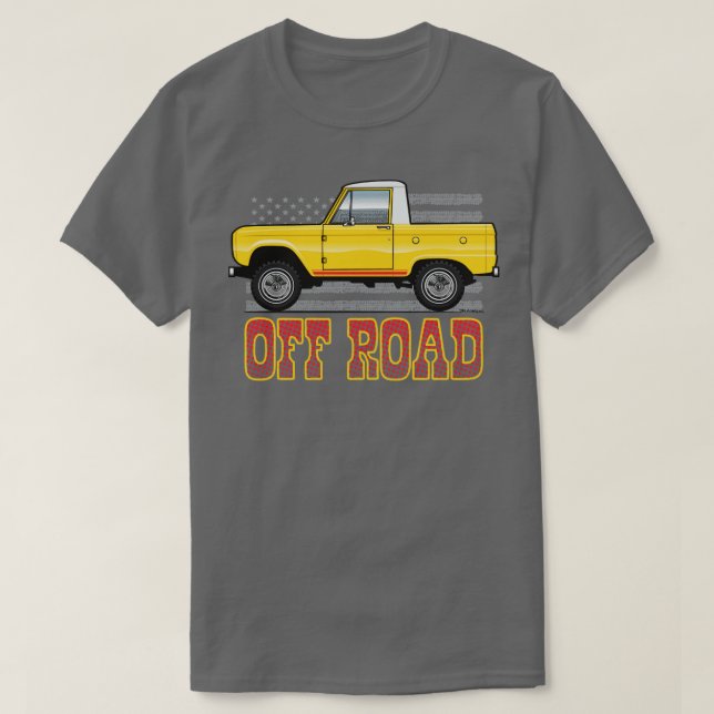 Camiseta Amarelo fora da estrada (Frente do Design)