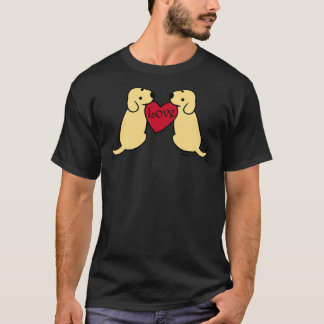 Camiseta Amarelo Labrador Geme Com Amor