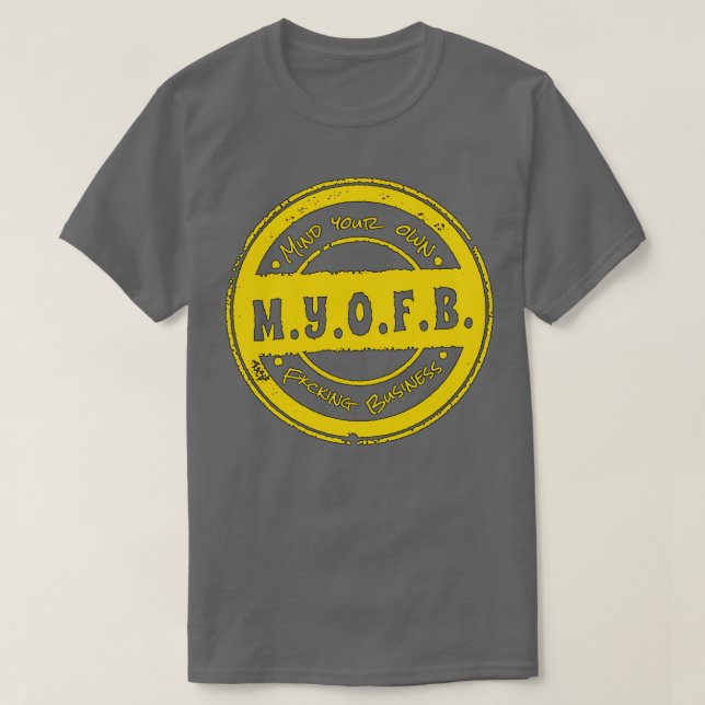 Camiseta Amarelo MYOFB (Frente do Design)