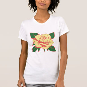 Camiseta Amarelo pálido aumentou