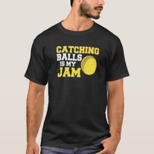 Camiseta Amarelo Pegar Bolas de Dodgeball É Meu Jam Clássic