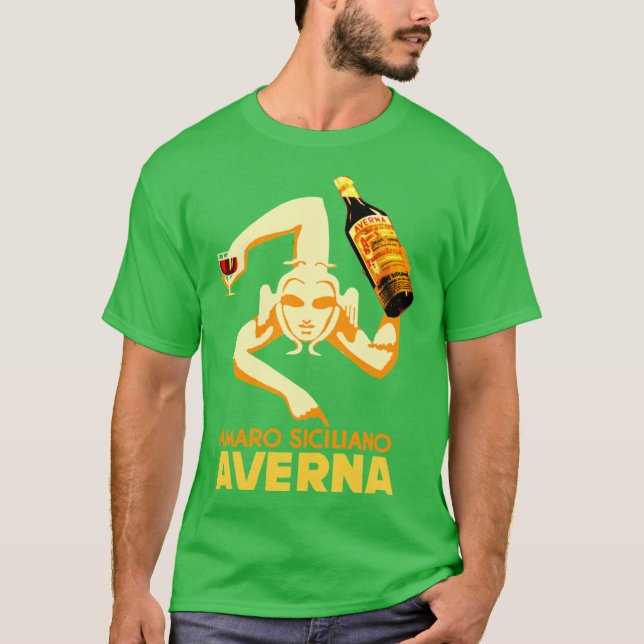 Camiseta Amaro Siciliano Averna vintage (Frente)
