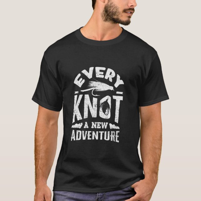 Camiseta Amarrar Mosca Lançamento de Mosca Amarrador de Mos (Frente)