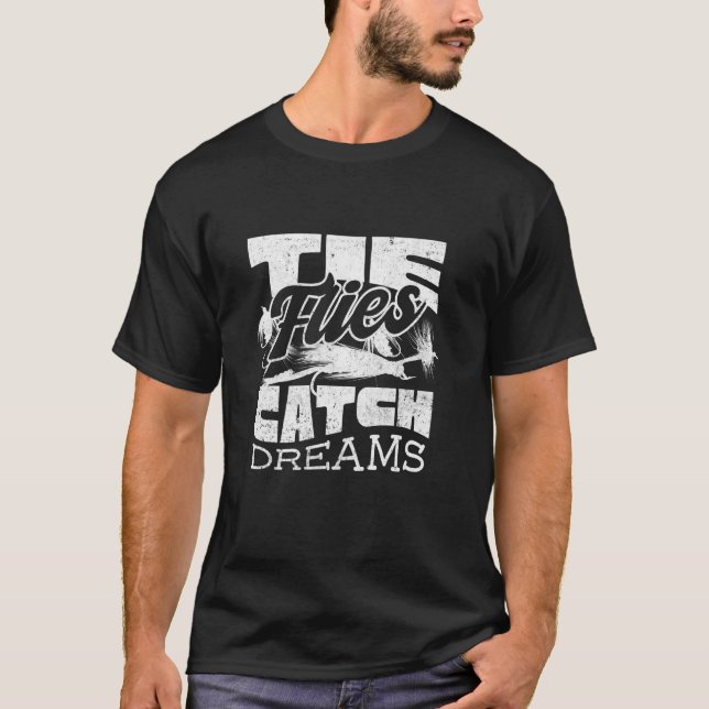 Camiseta Amarrar Mosca Lançamento de Mosca Amarrador de Mos (Frente)