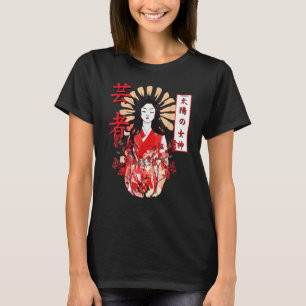 Camiseta Amaterasu Omikami Flor de Cerejeira Deusa do Sol