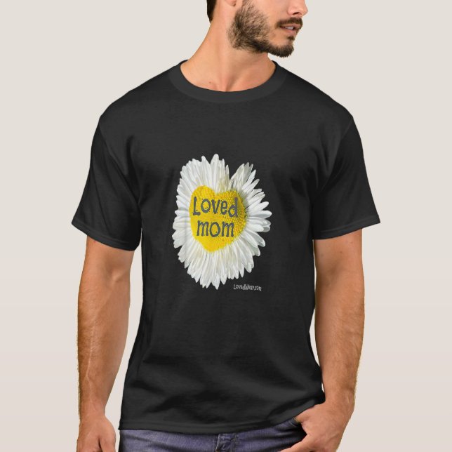Camiseta Amava Mãe, Dia de as mães de margarida (Frente)