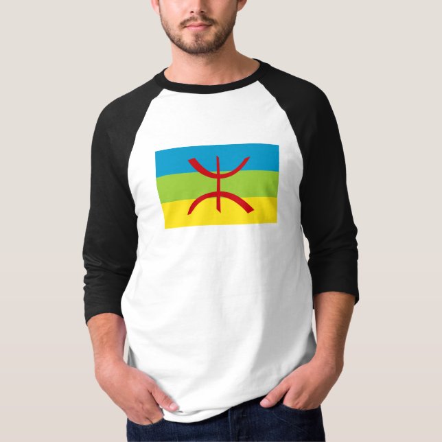 Camiseta Amazigh Flag Gift Berber Flag Kabyles (Frente)