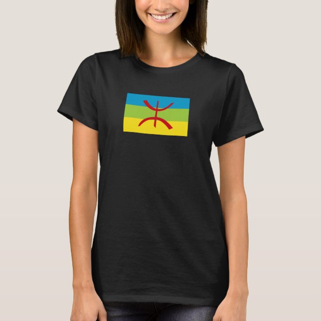 Camiseta Amazigh Flag Gift Berber Flag Kabyles (Frente)