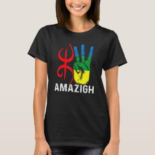 Camiseta amazigh hand e yaz simbole com tifinagh