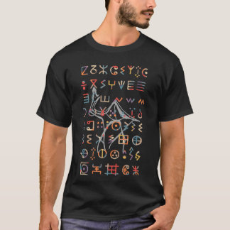 Camiseta Amazigh Kabyle Berber Tattoo símbolos tifinagart