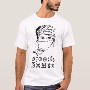 Camiseta Amazigh Kabyle Berber Tattoo símbolos tifinagart