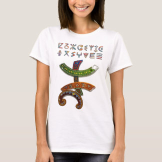 Camiseta Amazigh Kabyle Berber Tattoo símbolos tifinagart