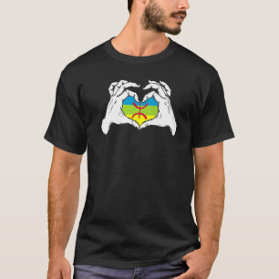 Camiseta Amazigh Sinaliza Uma Paz No Meu Coração, Orgulhosa