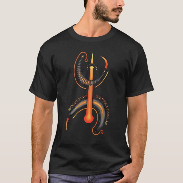 Camiseta Amazigh Tifinagh Yaz Alphabet - Símbolo Berber (Frente)