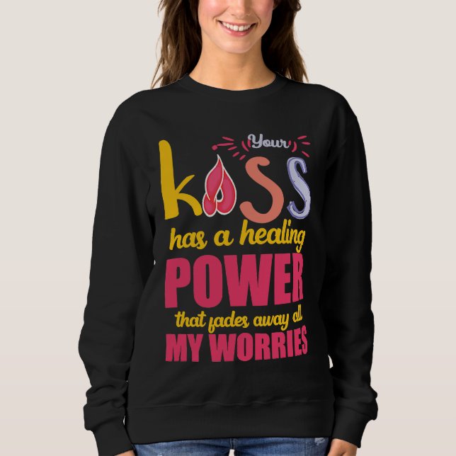 Camiseta Amazing kiss healing power heart apparel women men (Frente)
