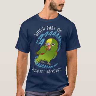 Camiseta Amazon Parrot Aaaa, coroado de amarelão