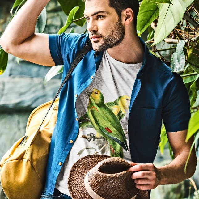 Camiseta Amazona Parrots -  vintage birds (Criador carregado)