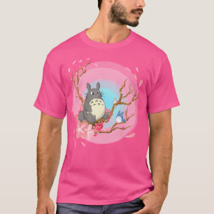 Camiseta Ambiente Cerejas Gradiente Fundo Azul