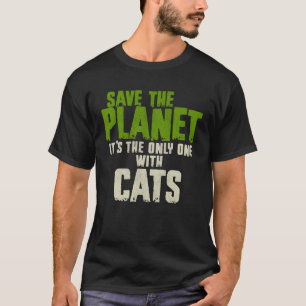 Camiseta Ambiente de Citação de Sarcasmo Salve o Planeta Ga