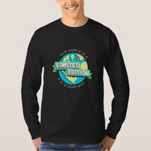 Camiseta Ambiente Futuro Clima Salvando a Terra Verde