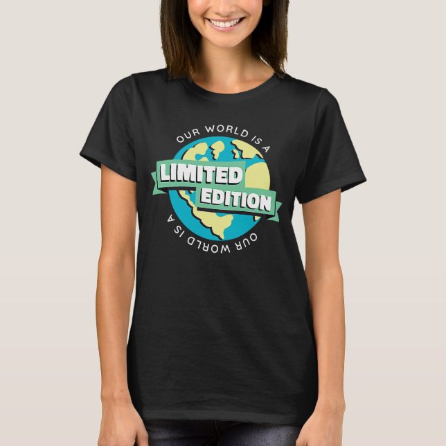 Camiseta Ambiente Futuro Clima Salvando a Terra Verde (Frente)