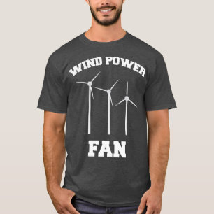 Camiseta Ambiente gráfico de fazenda de vento do ventilado