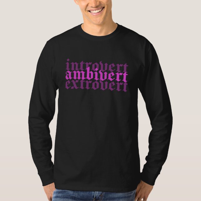 Camiseta Ambiverted Introverted E Girl Soft Girl Aesthetic  (Frente)