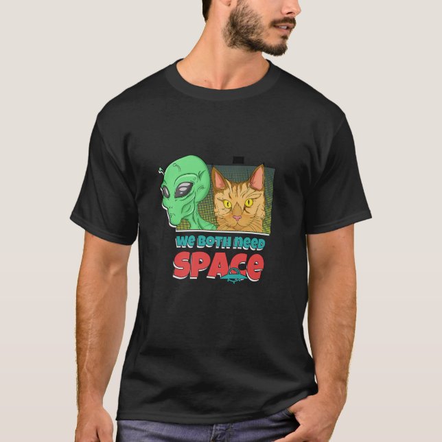 Camiseta Ambos Precisamos De Espaço. (Frente)