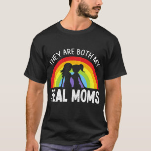 Camiseta Ambos são o meu Prid LGBTQ do Dia de as mães Mã
