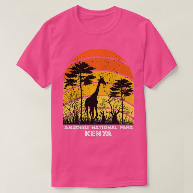 Camiseta Amboseli Parque Nacional Quênia África Prêmio Safa (Frente do Design)