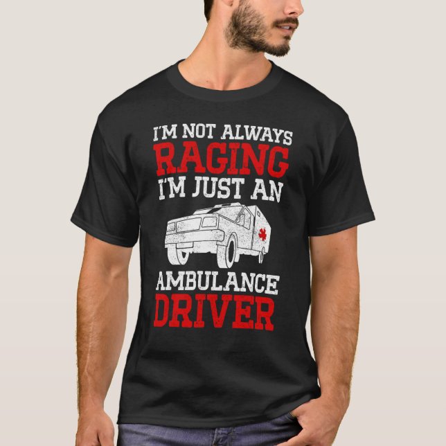 Camiseta Ambulance Driver Emergency Driver Transportador do (Frente)