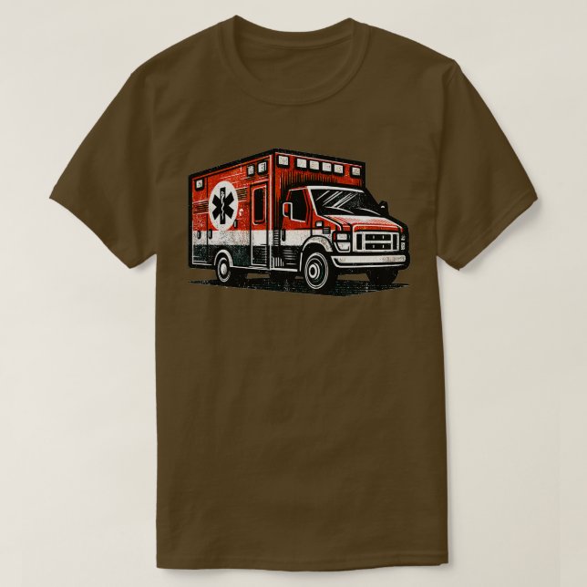 Camiseta Ambulância 4 (Frente do Design)