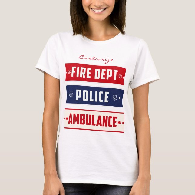Camiseta Ambulância da Polícia de Fogo Thunder_Cove (Frente)