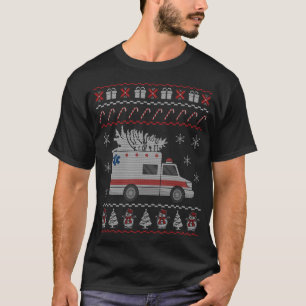 Camiseta Ambulância Feia de Natal Pajama Emt