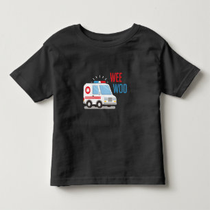 Camiseta Ambulância paramédica Carro weo woo Hospital EMT