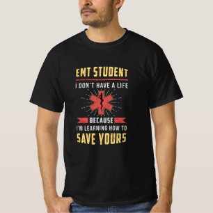 Camiseta Ambulância paramédica EMS Enfermeira Engraçada