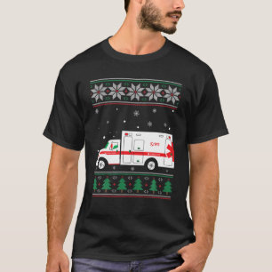 Camiseta Ambulante Driver de Natal Feio EMS paramédico EMT