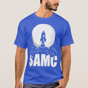Camiseta AMC Funny Stocks Rocket Stonks Mans