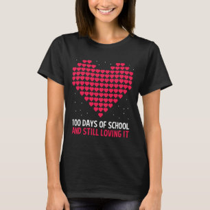 Camiseta Ame 100 Dias De Presente Escolar Para Estudante De