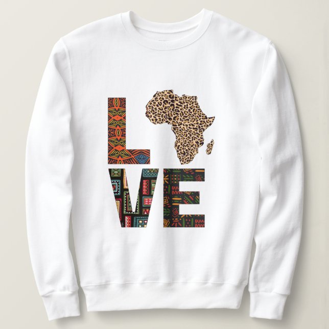 Camiseta Ame a África  (Frente do Design)