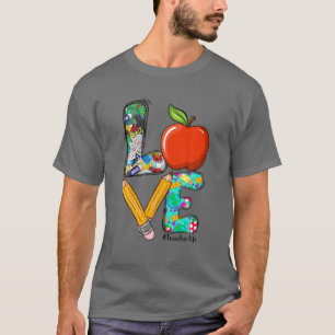Camiseta Ame A Apreciação Do Professor De Volta Ao Profes