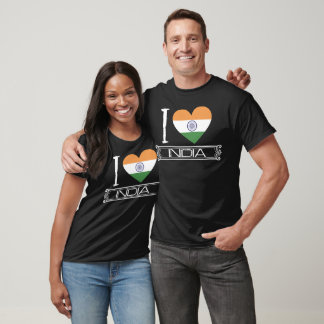 Camiseta Ame a Bandeira da Índia País
