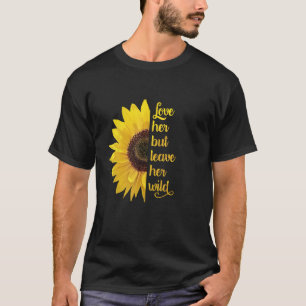 Camiseta Ame-A, mas deixe-a selvagem - girassol