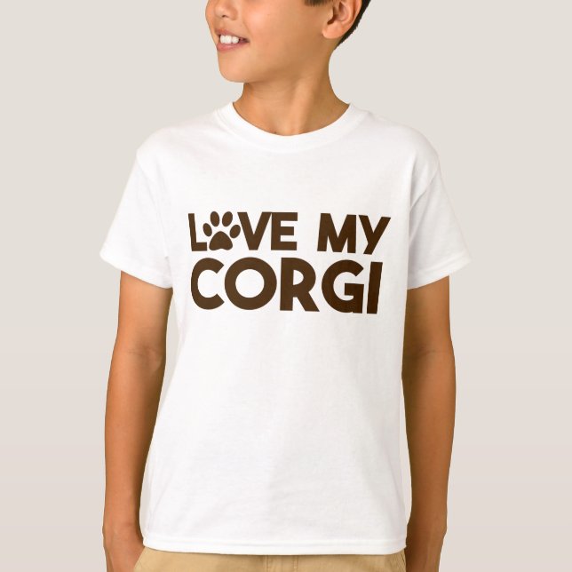 CAMISETA AME A MINHA PÁGINA CORGI (Frente)