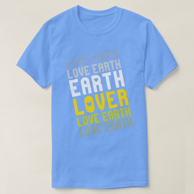 Camiseta Ame a Terra Seja um lago da Terra (Frente do Design)