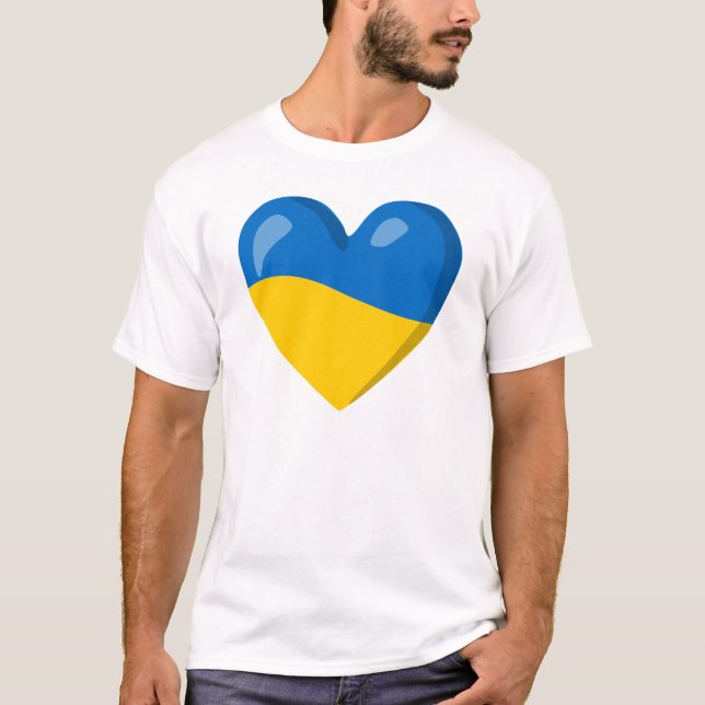 Camiseta Ame a Ucrânia Apoie (Frente)