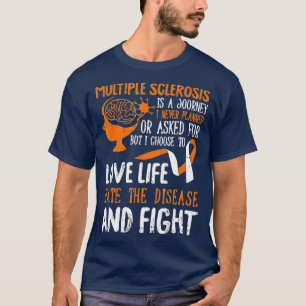 Camiseta Ame a vida Múltipla Esclerose Sensibilização MS Gu