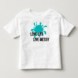 Camiseta Ame a Vida, Viva Desarrumado Aqua